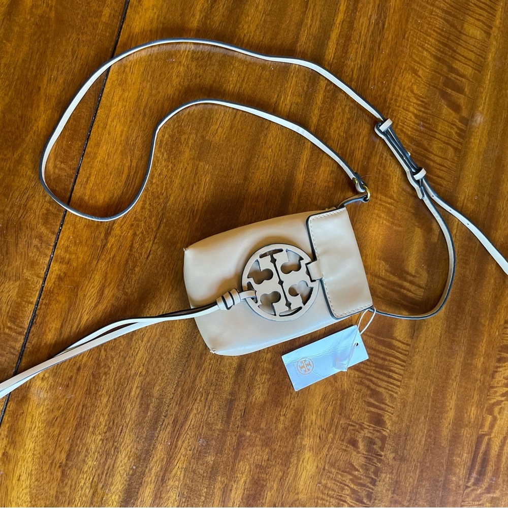 Tory Burch Tan Leather Crossbody Bag